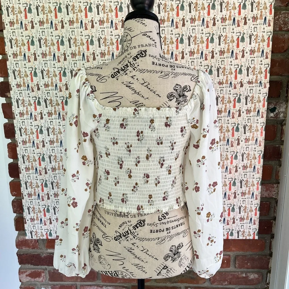 Ross Floral top NWT - Picture 4 of 8